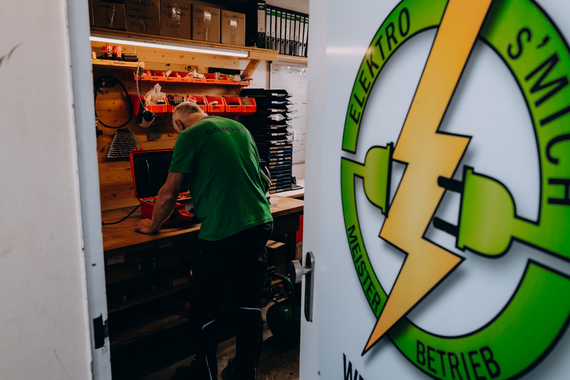 Blick in die Werkstatt von Elektro-s'Mich